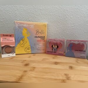 Cinderella and Minnie Crème Blush Balm Belle Enchanted Rose Pallet and Crème Eye